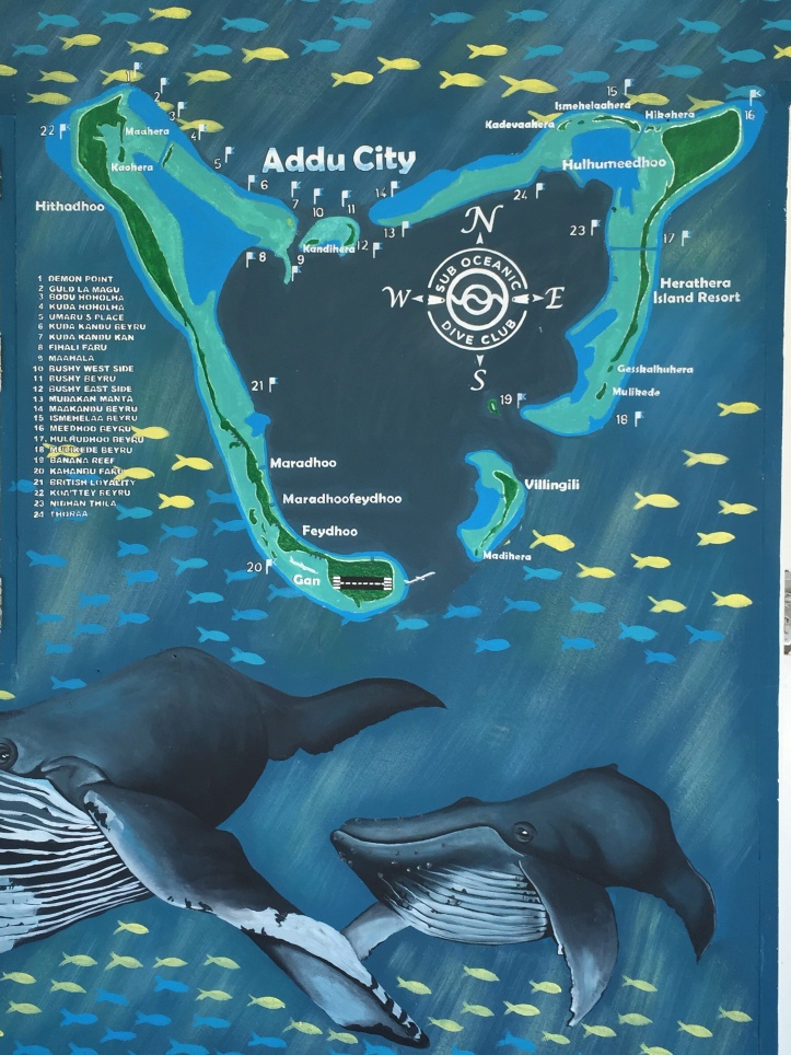 Az atoll és a merülőhelyek